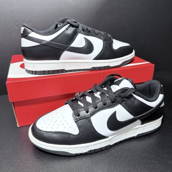 Nike Panda Dunk Low Retro Shoes Mens Size 8 White Black DD1391-100 Sneakers - Picture 2 of 16